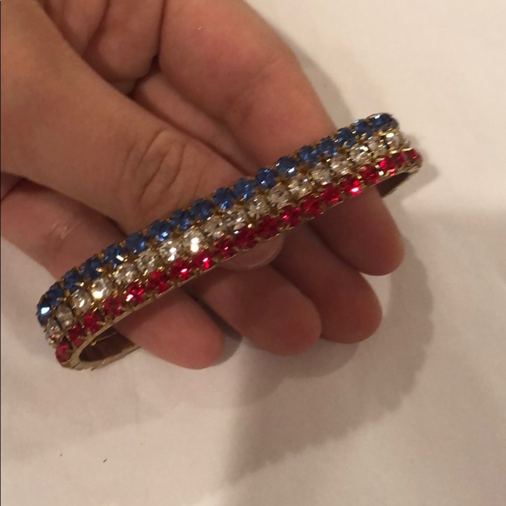 Red white and blue bracelet
